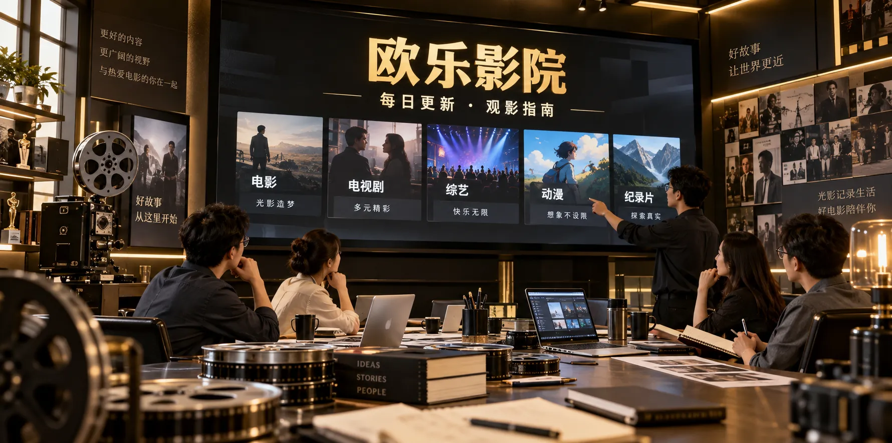 欧乐影院官网影视编辑与产品团队场景
